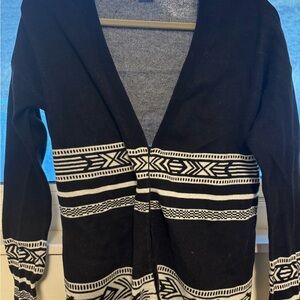 Pendleton Black and White Women’s Cardigan with front clasp